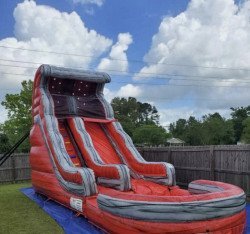 18' Lava Slide with Pool